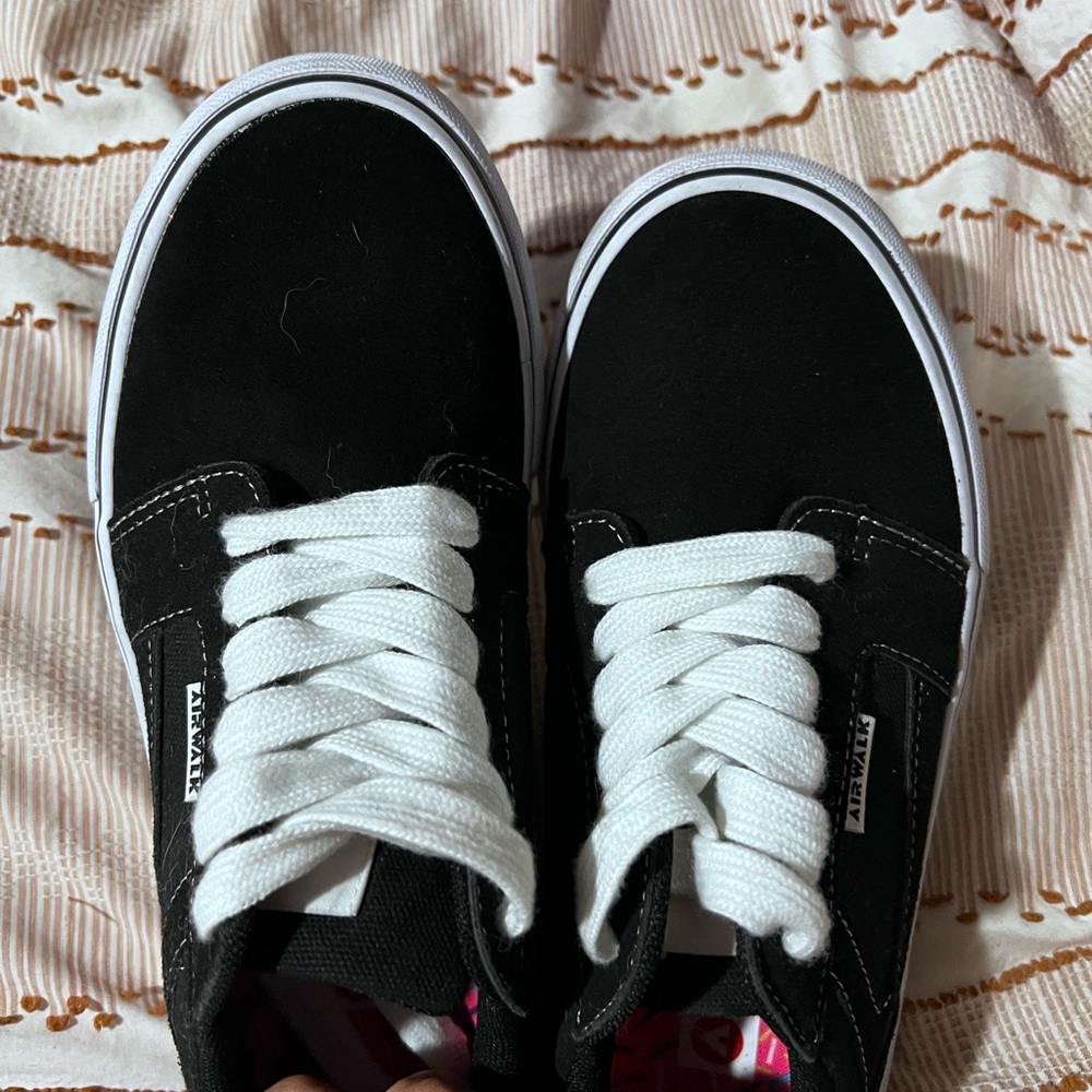Vans Classic Black and White Lace-Up Sneakers
